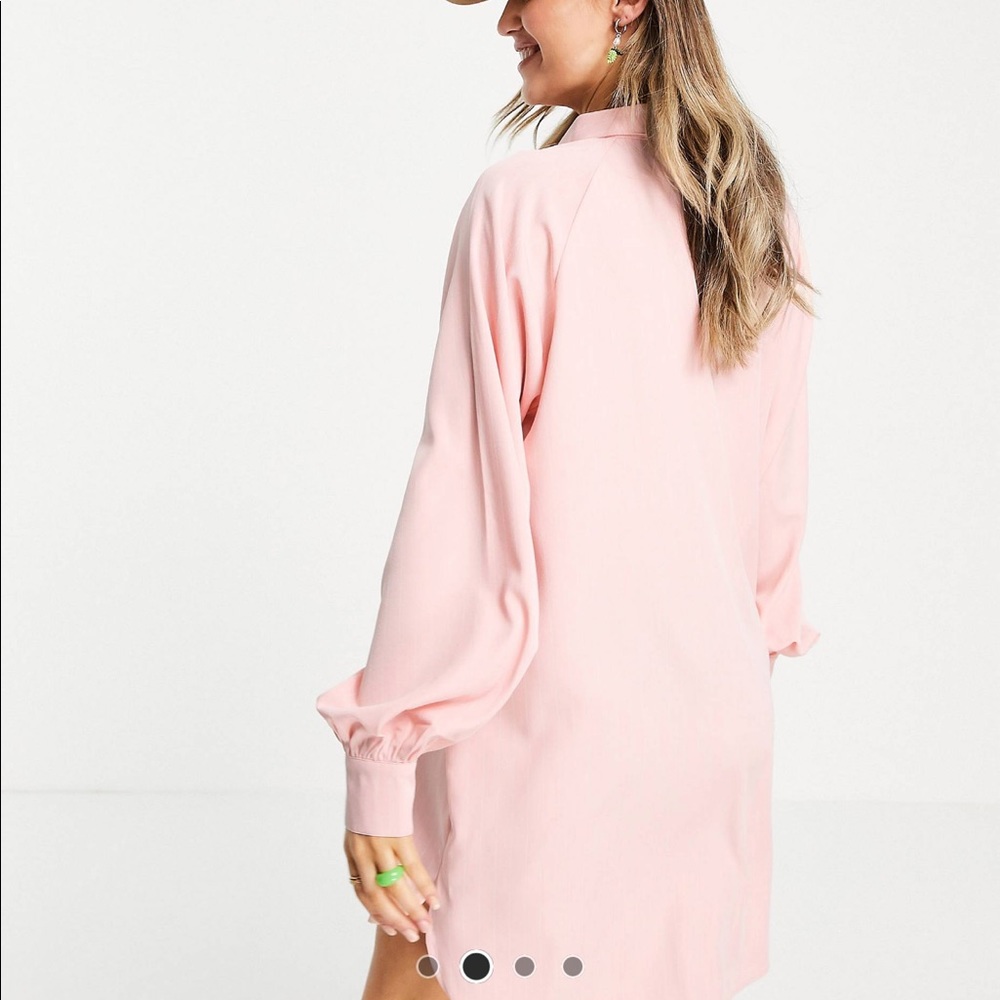 Pink ASOS shirt dress